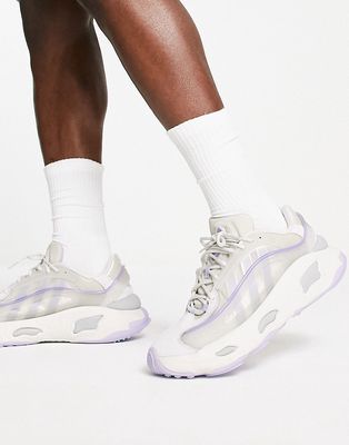 adidas Originals Oznova sneakers in gray and lilac