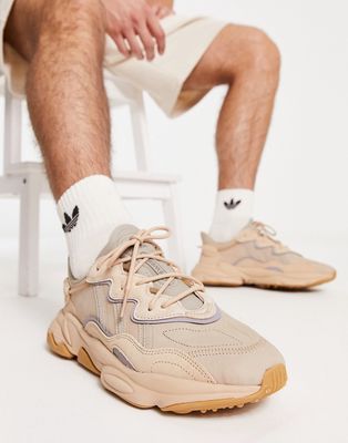 adidas Originals Ozweego sneakers in pale nude beige-Neutral