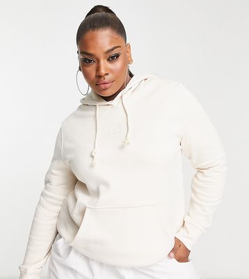 adidas Originals Plus Essentials hoodie in wonder white