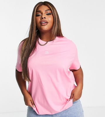 adidas Originals Plus Essentials T-shirt in bliss pink