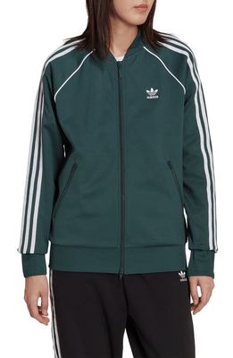 adidas Originals Primeblue SST Track Jacket in Mineral Green