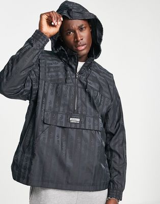 adidas Originals r.y.v. track jacket in black