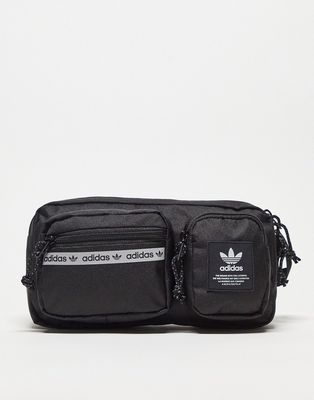 adidas Originals Rectangle crossbody bag in black