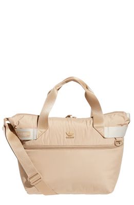 adidas Originals Recycled Polyester Puffer Shopper Tote Bag in Magic Beige