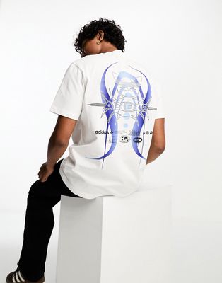 adidas Originals Rekive GRF t-shirt in white