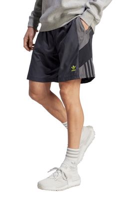 adidas Originals Rekive Recycled Polyester Shorts in Carbon/Grey Five