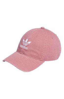 adidas Originals Relaxed Baseball Cap in Pink Strata/White