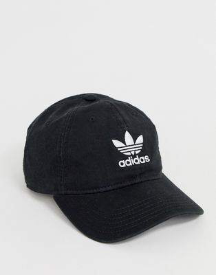 adidas Originals Relaxed snapback cap in black