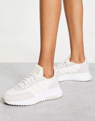 adidas Originals Retropy F2 sneakers in off white