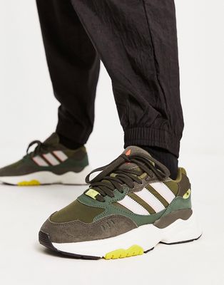 adidas Originals Retropy F3 sneakers in khaki-Green