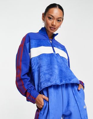 adidas Originals Sportswear track top in royal blue, red and white