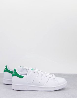 adidas Originals Stan Smith sneakers in white and green - WHITE