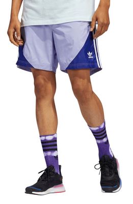 adidas Originals Summer Shorts in Dust Purple/White
