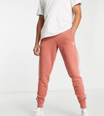 adidas Originals Tall adicolor three stripe sweatpants in magic earth-Brown