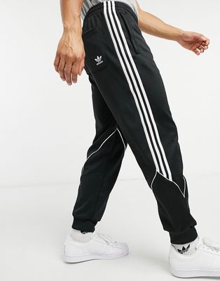 adidas Originals TF poly sweatpants in black