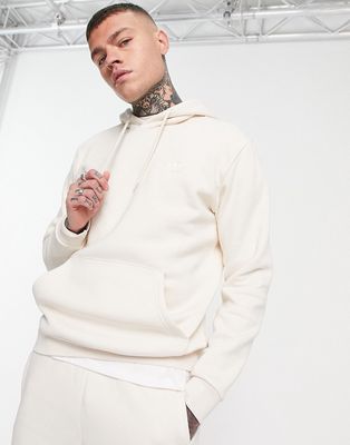 adidas Originals trefoil essentials hoodie in white