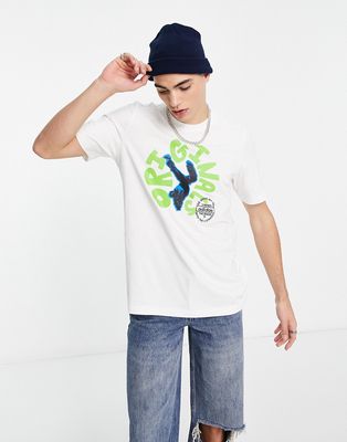 adidas Originals Unite graphic T-shirt in white
