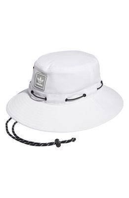 adidas Originals Utility 2.0 Cotton Ripstop Boonie Hat in White/Stone Grey
