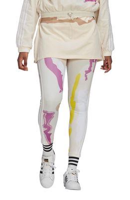adidas Originals x Thebe Magugu 7/8 Leggings in Multicolor/White/Ecru Tint
