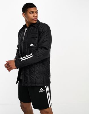 adidas Outdoor Itavic Lite shirt jacket in black
