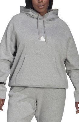 adidas Oversize Hoodie in Medium Grey Heather