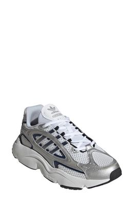 adidas Ozmillen Sneaker in White/Black/Tech Indigo