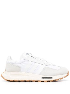 adidas panelled suede sneakers - White