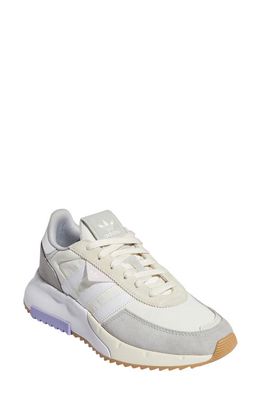 adidas Retropy Sneaker in White/White/Light Purple