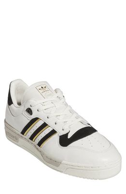 adidas Rivalry 86 Low Basketball Sneaker in Cloud White/Black/Ivory