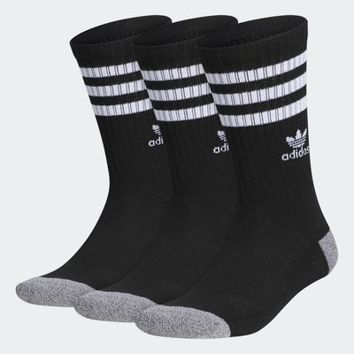 adidas Roller Crew Socks 3 Pairs Black L