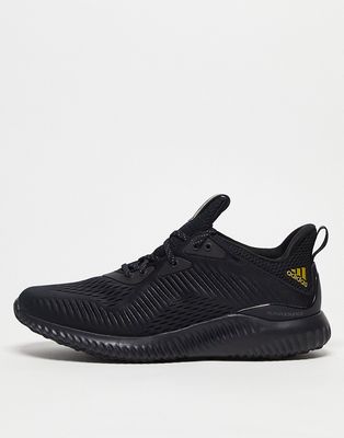 adidas Running alphabounce trainers in black