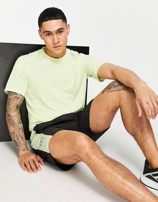adidas Running Designed 4 Running t-shirt in lime green