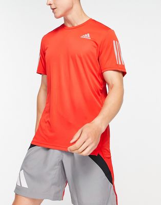 adidas Running Own The Run t-shirt in red