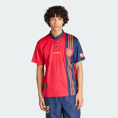 adidas Spain 1996 Home Jersey Bold Red XS Mens