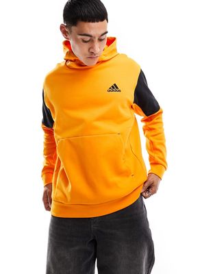 adidas Sportstyle Gameday Ready hoodie in orange