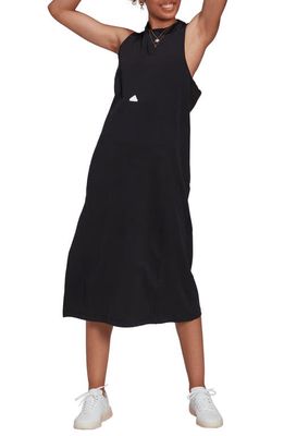 ADIDAS SPORTSWEAR Cutout Sleeveless Rib Dress in Black