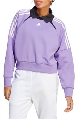 adidas Sportswear Express Sweatshirt in Violet Fusion/Black/White