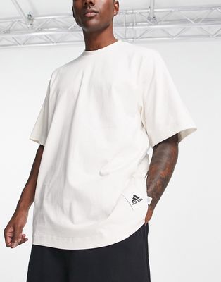 adidas Sportswear Lounge x Street T-shirt in white