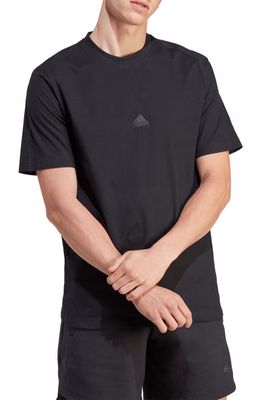 ADIDAS SPORTSWEAR Sportswear Z. N.E. Cotton Crewneck T-Shirt in Black