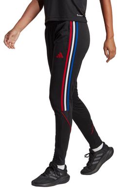 adidas Sportswear Tiro Track Pants in Black/Team Power Red
