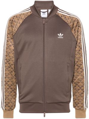 adidas Sstr logo-detail sport jacket - Brown