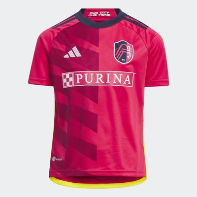 adidas St. Louis CITY SC 23/24 Home Jersey Power Pink L Kids