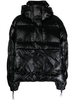 adidas stripe-detail puffer jacket - Black