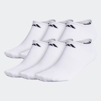 adidas Superlite No-Show Socks 6 Pairs White L