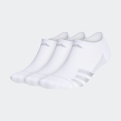 adidas Superlite Stripe No-Show Socks 3 Pairs White L