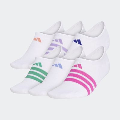 adidas Superlite Super-No-Show Socks 6 Pairs White M