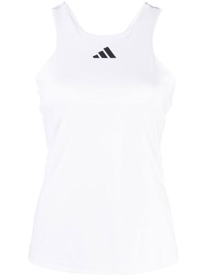 adidas Tennis logo-print tennis tank top - White