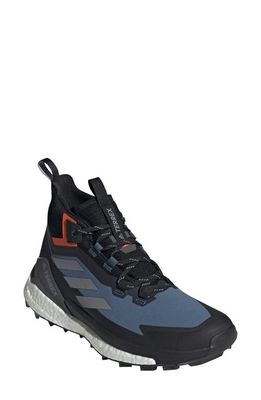 adidas Terrex Free Hiker 2 Gore-Tex Hiking Shoe in Steel/Grey/Impact Orange