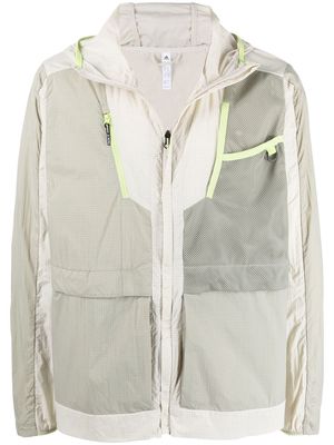 adidas Terrex zip-pockets lightweight jacket - Neutrals