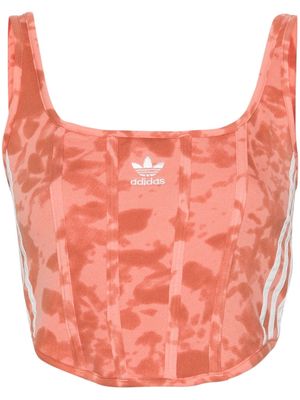 adidas tie-dye corset top - Pink